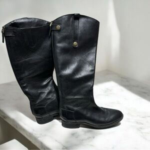 Sam Eldelman black boots good condition. Size 8.